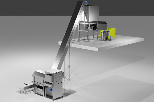 RoboFactory 100 kg/h Salty/Cheese/Spicy Popcorn for 2 floor premises