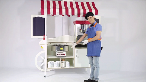 shopping cart, popcorn machine cart, cart for cotton candy machine, cotton candy cart, cotton candy cart for events, cotton candy cart for show