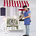 shopping cart, popcorn machine cart, cart for cotton candy machine, cotton candy cart, cotton candy cart for events, cotton candy cart for show