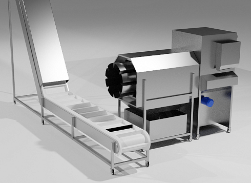 RoboFactory 100 kg/h Salty/Cheese/Spicy Popcorn for 2 floor premises