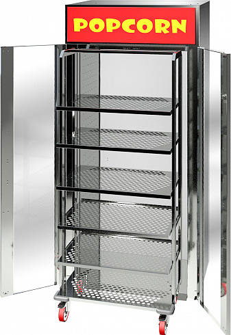 Self-Service Display Warmer with cart, 6 shelves, L 0,9m