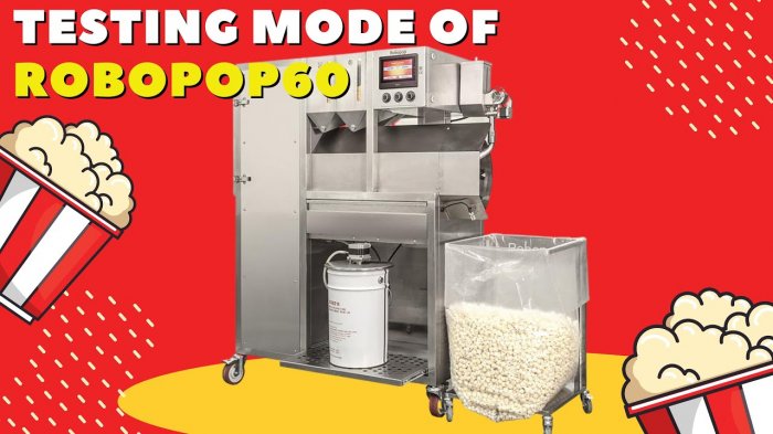 Testing mode of Robopop60