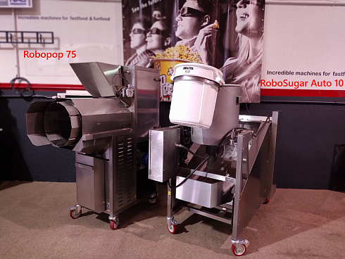 caramelizer popcorn, Popcorn machine, Vegan Popcorn, Vortex Popcorn, industrial popcorn, caramelizer robo sugar, RoboSugar Auto 10, caramelizer robo sugar 10
