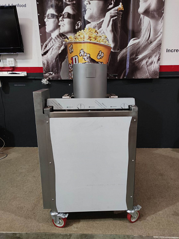 caramelizer popcorn, Popcorn machine, Vegan Popcorn, Vortex Popcorn, industrial popcorn, caramelizer robo sugar, RoboSugar semiauto 10, caramelizer robo sugar 10 semiauto