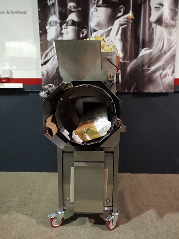 Popcorn machine, Popcorn machine Robopop 75, Vortex Popcorn, Vegan Popcorn, caramelizer popcorn, industrial popcorn