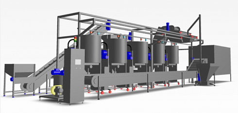 RoboFactory 500 kg/h Caramel Popcorn