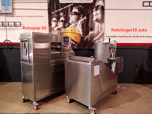 caramelizer popcorn, Popcorn machine, Vegan Popcorn, Vortex Popcorn, industrial popcorn, caramelizer robo sugar, RoboSugar Auto 10, caramelizer robo sugar 10