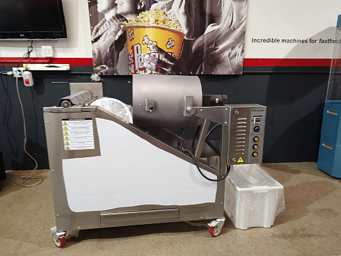 caramelizer popcorn, Popcorn machine, Vegan Popcorn, Vortex Popcorn, industrial popcorn, caramelizer robo sugar, RoboSugar semiauto 10, caramelizer robo sugar 10 semiauto