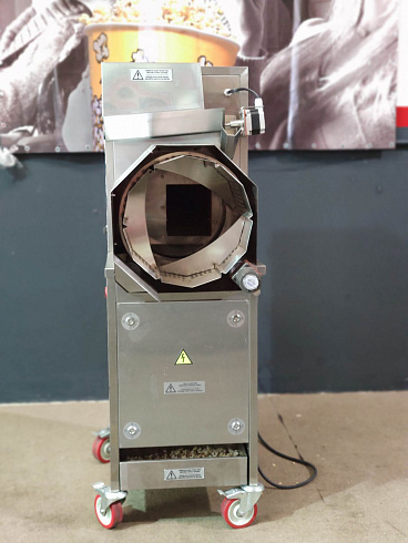 Popcorn machine, Popcorn machine mini Robopop 25, robopop 25, mini robopop, Vortex Popcorn, Vegan Popcorn, caramelizer popcorn, industrial popcorn