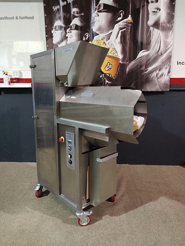 Popcorn machine, Popcorn machine Robopop 75, Vortex Popcorn, Vegan Popcorn, caramelizer popcorn, industrial popcorn