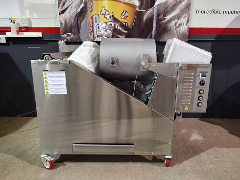 caramelizer popcorn, Popcorn machine, Vegan Popcorn, Vortex Popcorn, industrial popcorn, caramelizer robo sugar, RoboSugar Auto 10, caramelizer robo sugar 10