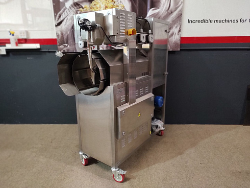 Popcorn machine, Popcorn machine Robopop 60, Vortex Popcorn, Vegan Popcorn, caramelizer popcorn, industrial popcorn