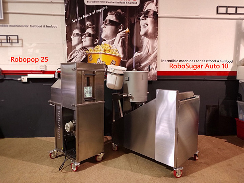 caramelizer popcorn, Popcorn machine, Vegan Popcorn, Vortex Popcorn, industrial popcorn, caramelizer robo sugar, RoboSugar Auto 10, caramelizer robo sugar 10