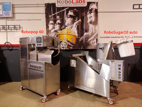 caramelizer popcorn, Popcorn machine, Vegan Popcorn, Vortex Popcorn, industrial popcorn, caramelizer robo sugar, RoboSugar Auto 10, caramelizer robo sugar 10