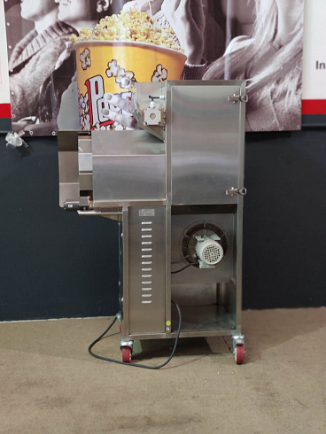 Popcorn machine, Popcorn machine mini Robopop 25, robopop 25, mini robopop, Vortex Popcorn, Vegan Popcorn, caramelizer popcorn, industrial popcorn