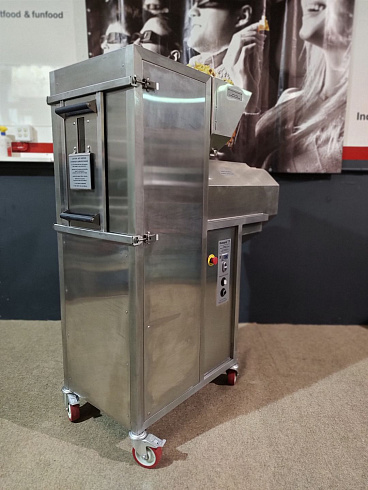Popcorn machine, Popcorn machine Robopop 75, Vortex Popcorn, Vegan Popcorn, caramelizer popcorn, industrial popcorn