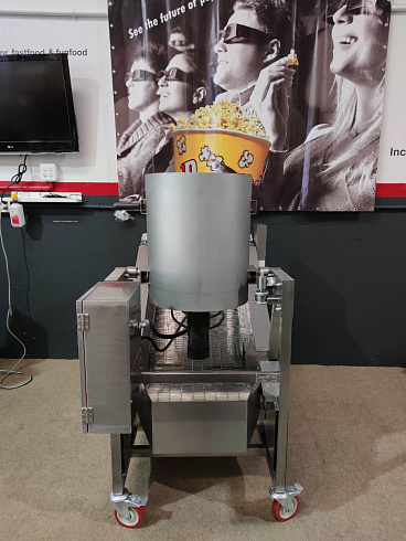 caramelizer popcorn, Popcorn machine, Vegan Popcorn, Vortex Popcorn, industrial popcorn, caramelizer robo sugar, RoboSugar semiauto 10, caramelizer robo sugar 10 semiauto