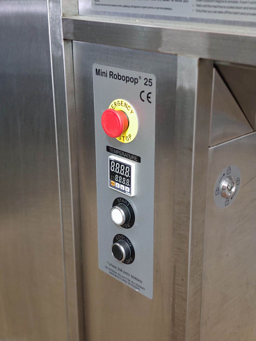 Popcorn machine, Popcorn machine mini Robopop 25, robopop 25, mini robopop, Vortex Popcorn, Vegan Popcorn, caramelizer popcorn, industrial popcorn