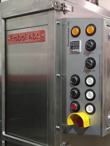 Popcorn machine, Popcorn machine Robopop 220, Vortex Popcorn, Vegan Popcorn, caramelizer popcorn, industrial popcorn