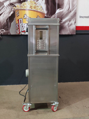 Popcorn machine, Popcorn machine mini Robopop 25, robopop 25, mini robopop, Vortex Popcorn, Vegan Popcorn, caramelizer popcorn, industrial popcorn