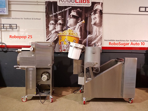 caramelizer popcorn, Popcorn machine, Vegan Popcorn, Vortex Popcorn, industrial popcorn, caramelizer robo sugar, RoboSugar Auto 10, caramelizer robo sugar 10
