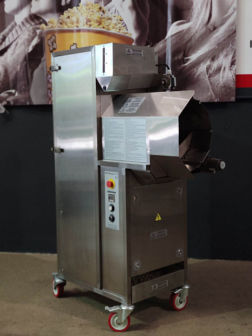 Popcorn machine, Popcorn machine mini Robopop 25, robopop 25, mini robopop, Vortex Popcorn, Vegan Popcorn, caramelizer popcorn, industrial popcorn